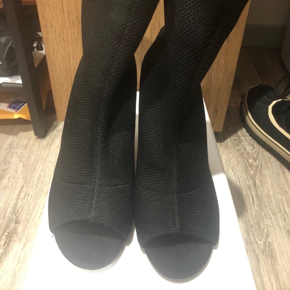 Stiletto peek a boo “sock” heels. - Picture 1 of 4